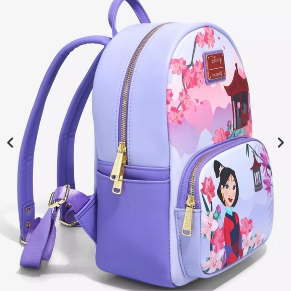 Loungefly Disney Mulan Magnolia Flowers Mini Backpack - BoxLunch Exclusive - Picture 2 of 13
